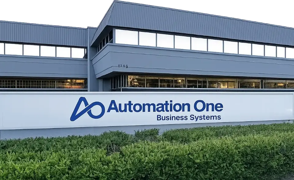 Automation One Vancouver shop at 1365 Boundary Rd., with the street number 1365 on the building